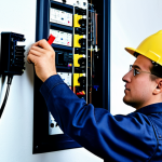 전기공사 초보자가 주의해야 할 실수 - Electrical Safety Inspection**

"An electrical apprentice, fully clothed in work attire, inspecting ...