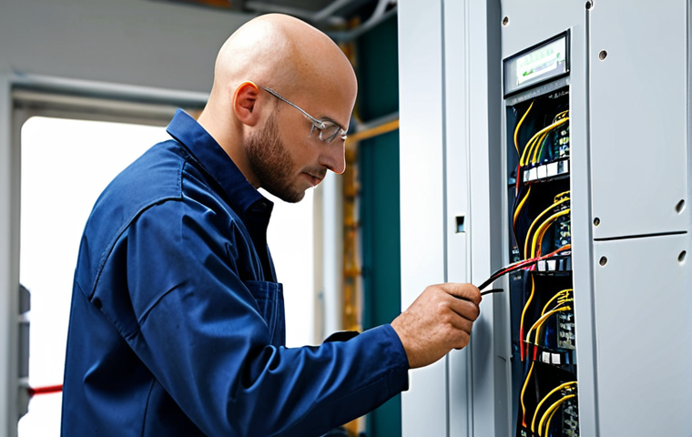 전기공사 초보자가 주의해야 할 실수 - Electrical Safety Inspection**

"An electrical apprentice, fully clothed in work attire, inspecting ...