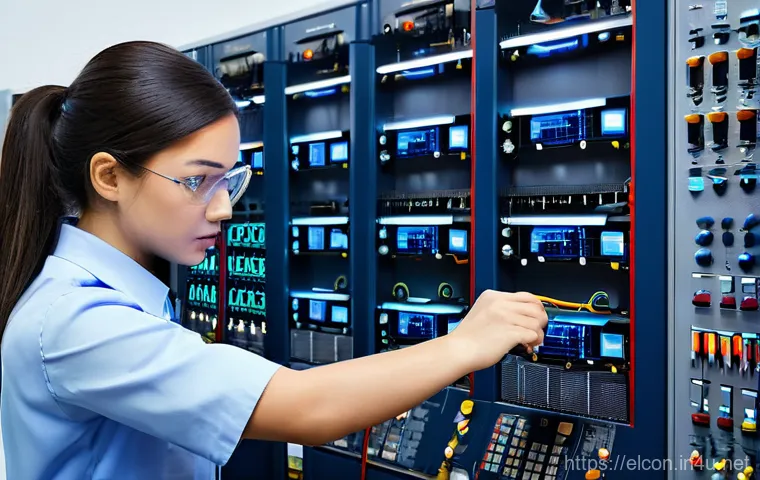 전기공사 관련 자격증 종류와 활용도 - **Prompt 1: A focused electrical technician or engineer, male or female, meticulously examining a co...